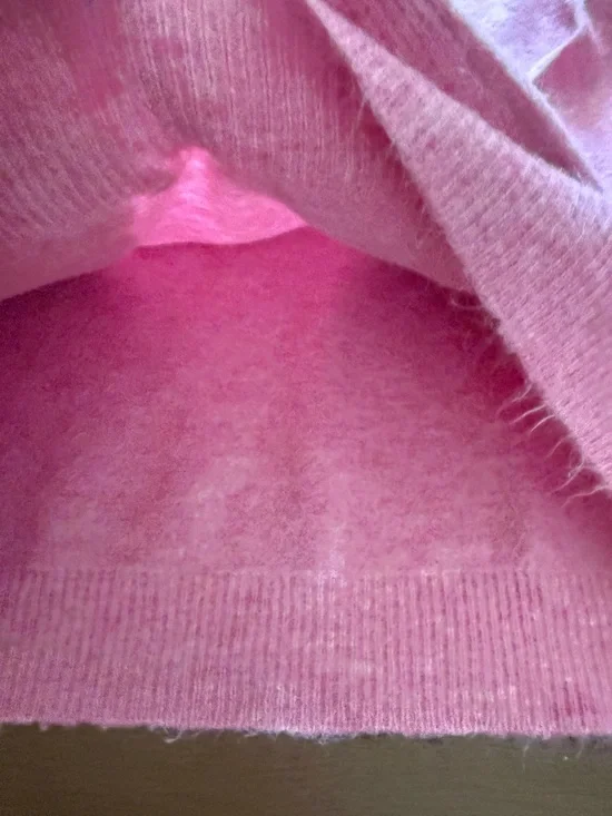 Zara Classic Pink Crewneck Women's Sweater - Picture 3 of 5